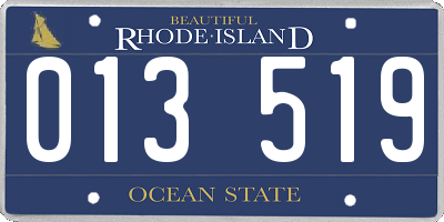 RI license plate 013519