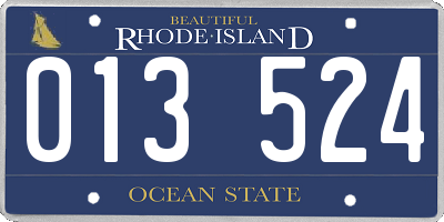 RI license plate 013524