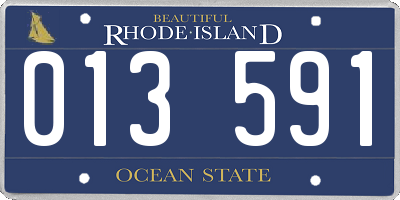 RI license plate 013591