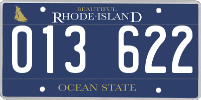 RI license plate 013622