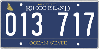 RI license plate 013717