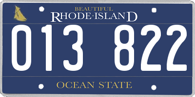 RI license plate 013822