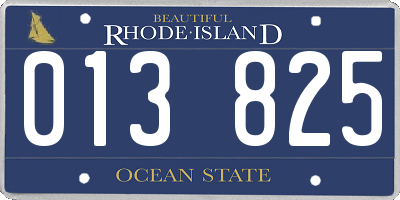 RI license plate 013825