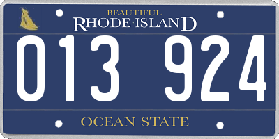 RI license plate 013924