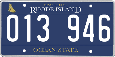 RI license plate 013946