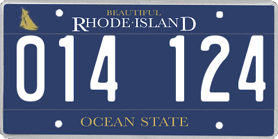 RI license plate 014124