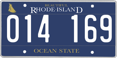 RI license plate 014169