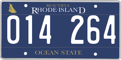 RI license plate 014264