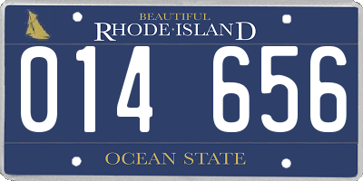 RI license plate 014656