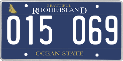 RI license plate 015069