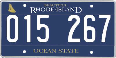 RI license plate 015267