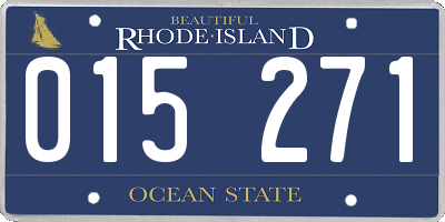 RI license plate 015271