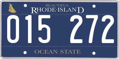 RI license plate 015272