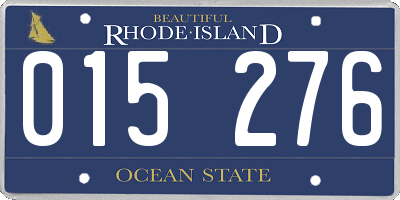 RI license plate 015276