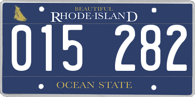 RI license plate 015282