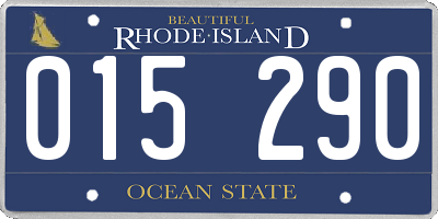 RI license plate 015290