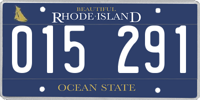 RI license plate 015291