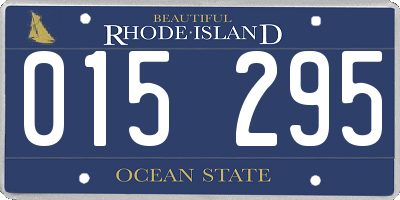 RI license plate 015295