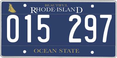 RI license plate 015297