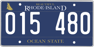 RI license plate 015480