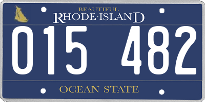 RI license plate 015482