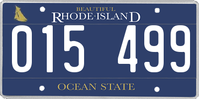 RI license plate 015499