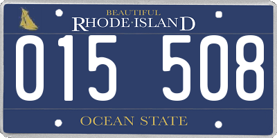 RI license plate 015508