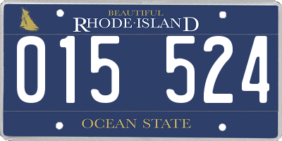 RI license plate 015524