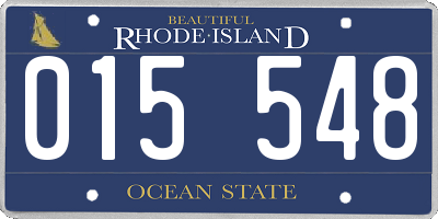 RI license plate 015548