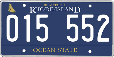 RI license plate 015552