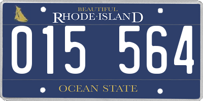 RI license plate 015564