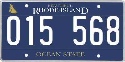 RI license plate 015568