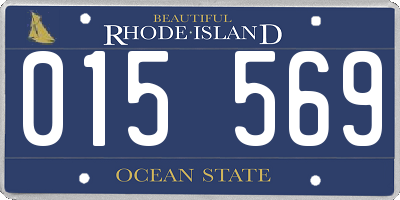 RI license plate 015569