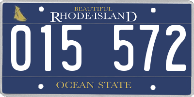 RI license plate 015572