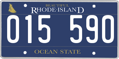 RI license plate 015590