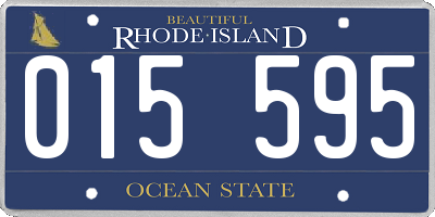 RI license plate 015595