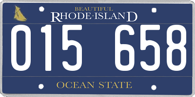 RI license plate 015658