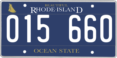 RI license plate 015660