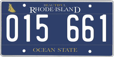 RI license plate 015661