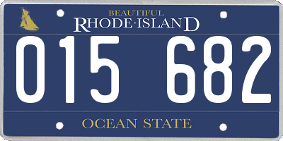 RI license plate 015682