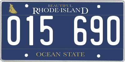 RI license plate 015690