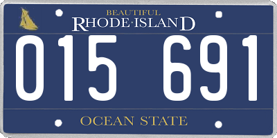 RI license plate 015691