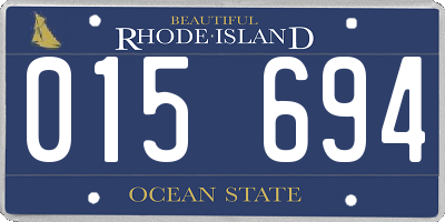 RI license plate 015694