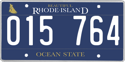 RI license plate 015764