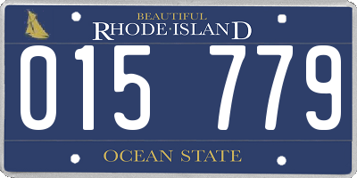 RI license plate 015779