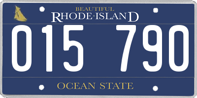 RI license plate 015790