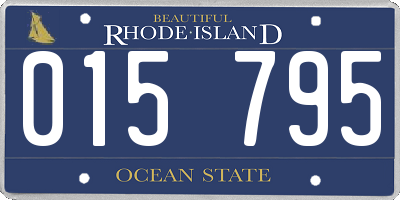 RI license plate 015795