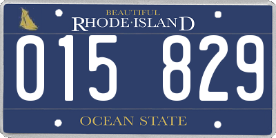 RI license plate 015829