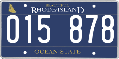 RI license plate 015878