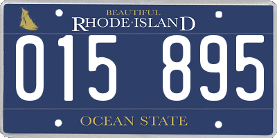 RI license plate 015895